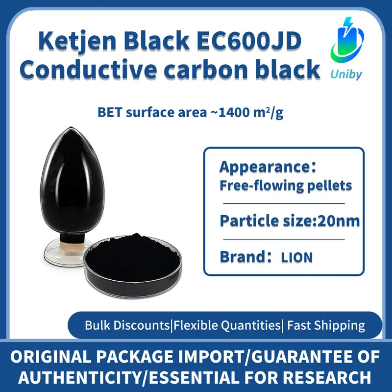 

Ketjen Black EC600JD Проводящий черный нано-углеродный порошок высокой чистоты для научных исследований, экспериментов 95% - 99%