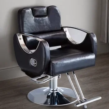 Krzesło do stylizacji meble do salonu fryzjerskiego piękno eleganckie krzesła z regulacją wysokości estetyczne obrotowe rzeczy fryzjerskie Silla Barbershop Sowa