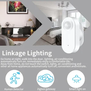 Tuya Zigbee menschliche Präsenz und PIR -Bewegungserkennungssensor, Luminanzdetektor, Batteriebetrieb, Zigbee2MQTT, Home Assistant 8 Hauptverkaufssensorbewegung zu Batterien - №1