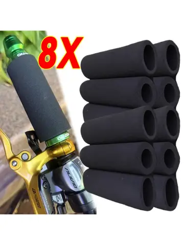 8/4/1개입 슬립온 폼 미끄럼 방지 모토 핸들 레버 그립 오토바이 핸들바 커버 진동 방지 편안한 핸들바 그립 슬리브