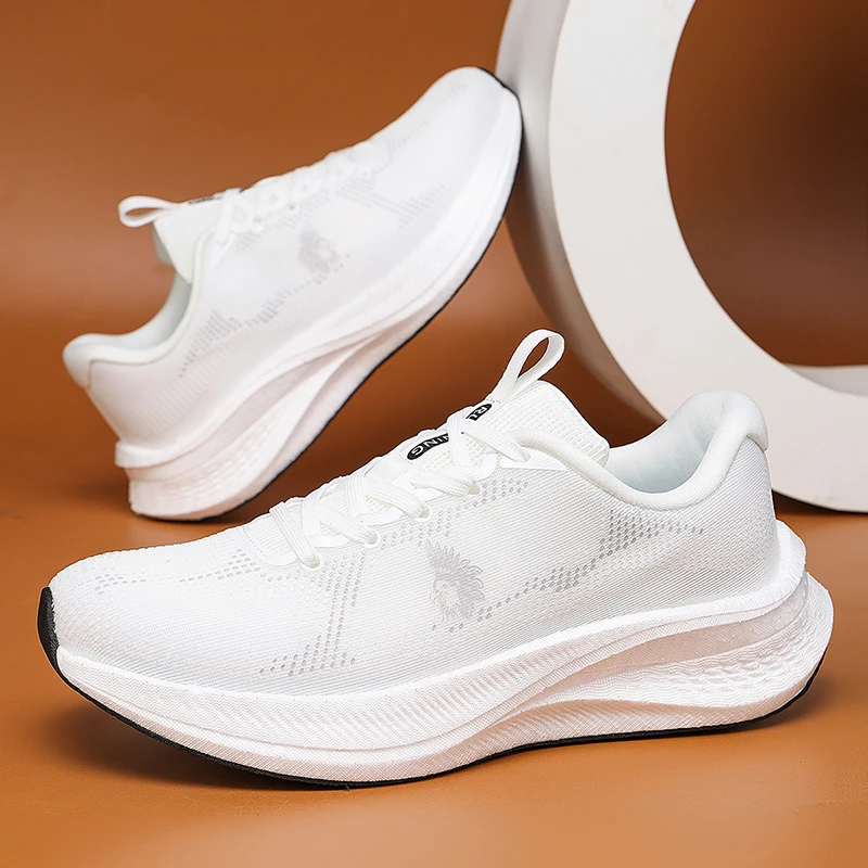 Mens All Purpose Sport Running Shoes Breathable Mesh Ultra Light Sneakers Non Slip Cushioned Trainers Gym Jogging Daily Walking