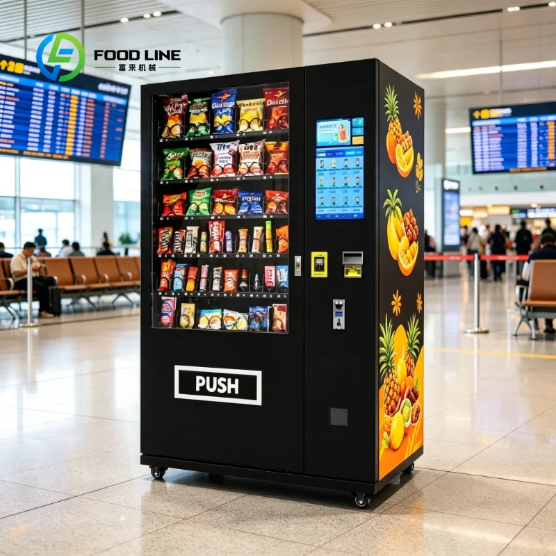Custom Snack & Beverage Vending Machine, OEM ODM Service, 24H Smart Vending Equipment with Flexible Product Configuration
