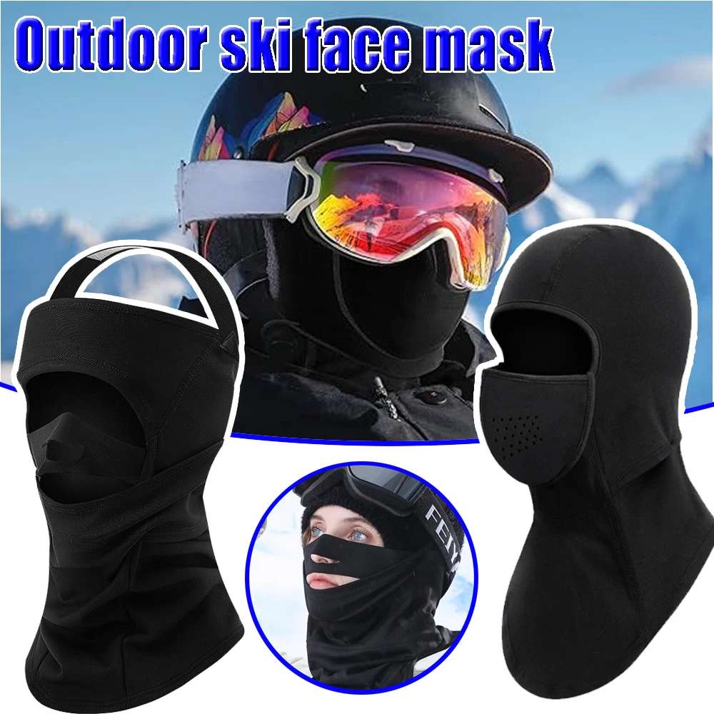 

Childrens Warm Skiing Face Mask Balaclava Quick Dry Breathable Windproof Cold Protection Cycling Face Nose Gear Winter Sports