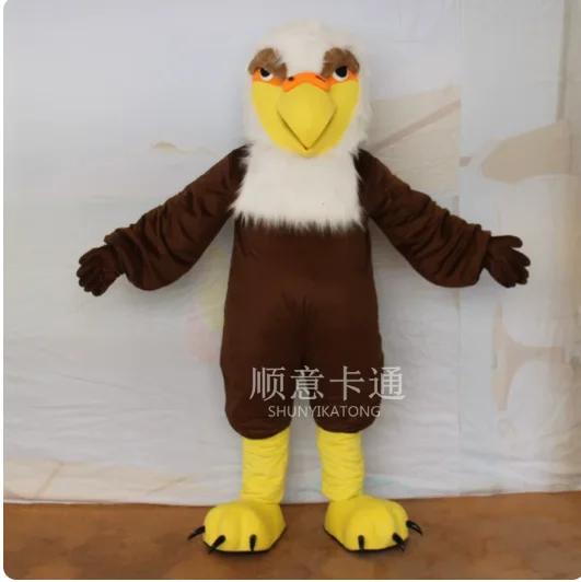 

New Adult Halloween Christmas Cute Eagle Bird Mascotte Fancy Dress Cartoon Mascot Costume Plush Fancy Dress Mascot Costume