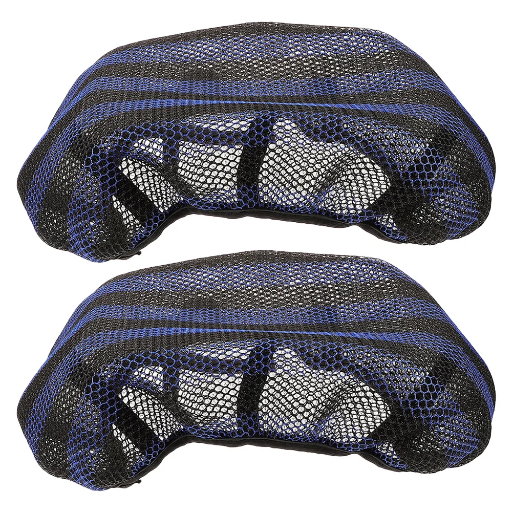 

2Pcs Waterproof Breathable Motorcycle Seat Cover 3D Mesh Honeycomb Design Anti Slip for Dirt Bikes Scooters Black Comfortable