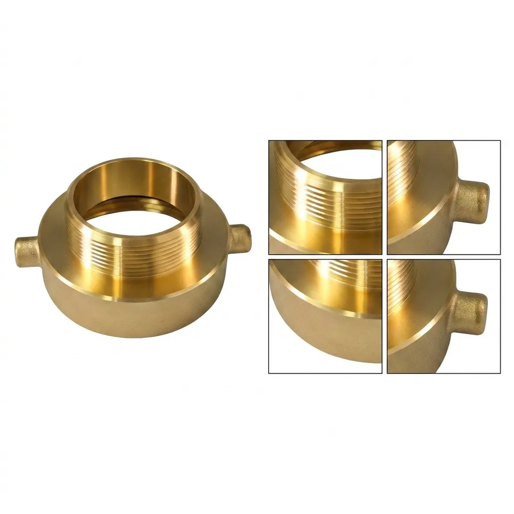 Brass Fire Hydrant Adapter 2-1/2 Inch NST To NPT Quick Connect Fitting For Fire Hose PVC Pipe Agriculture Plumbing Tool