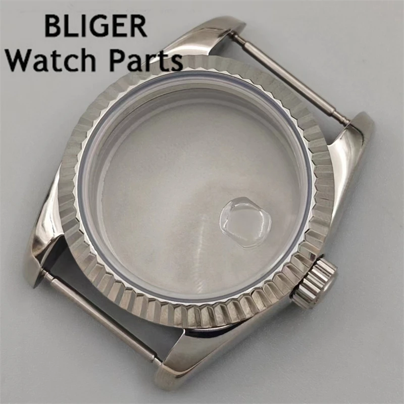 BLIGER 31mm Women's watch Case Sapphire Glass Case For NH05 NH06 Movement Accessories Stainless Steel Watch Case Replace