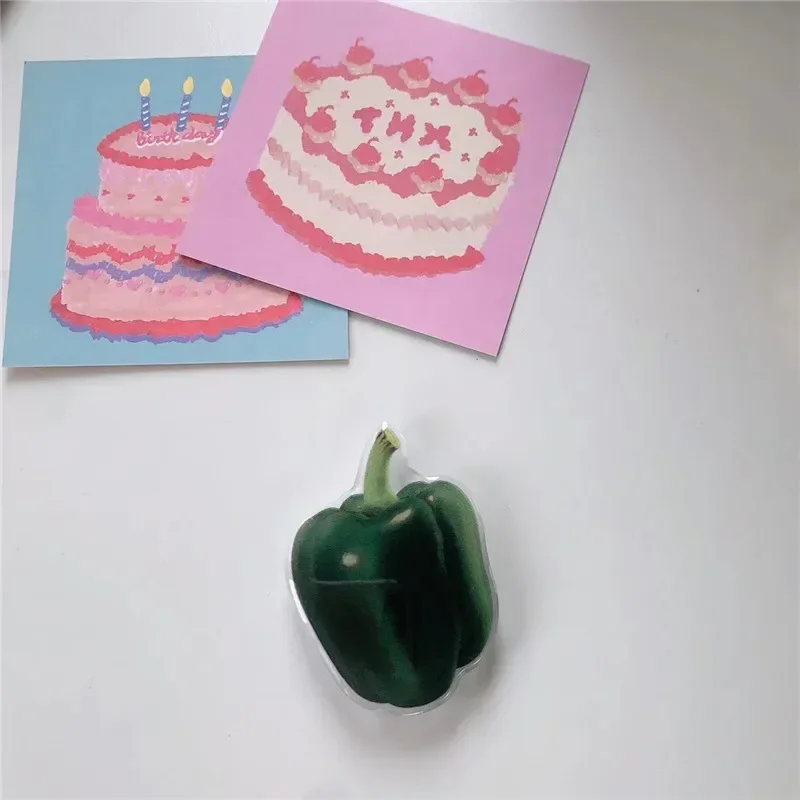 Vegetable Bread Fruit Cartoon Expandable Mobile Phone Holder  Korean Foldable Grip Tok Socket Finger Ring Bracket Accessories