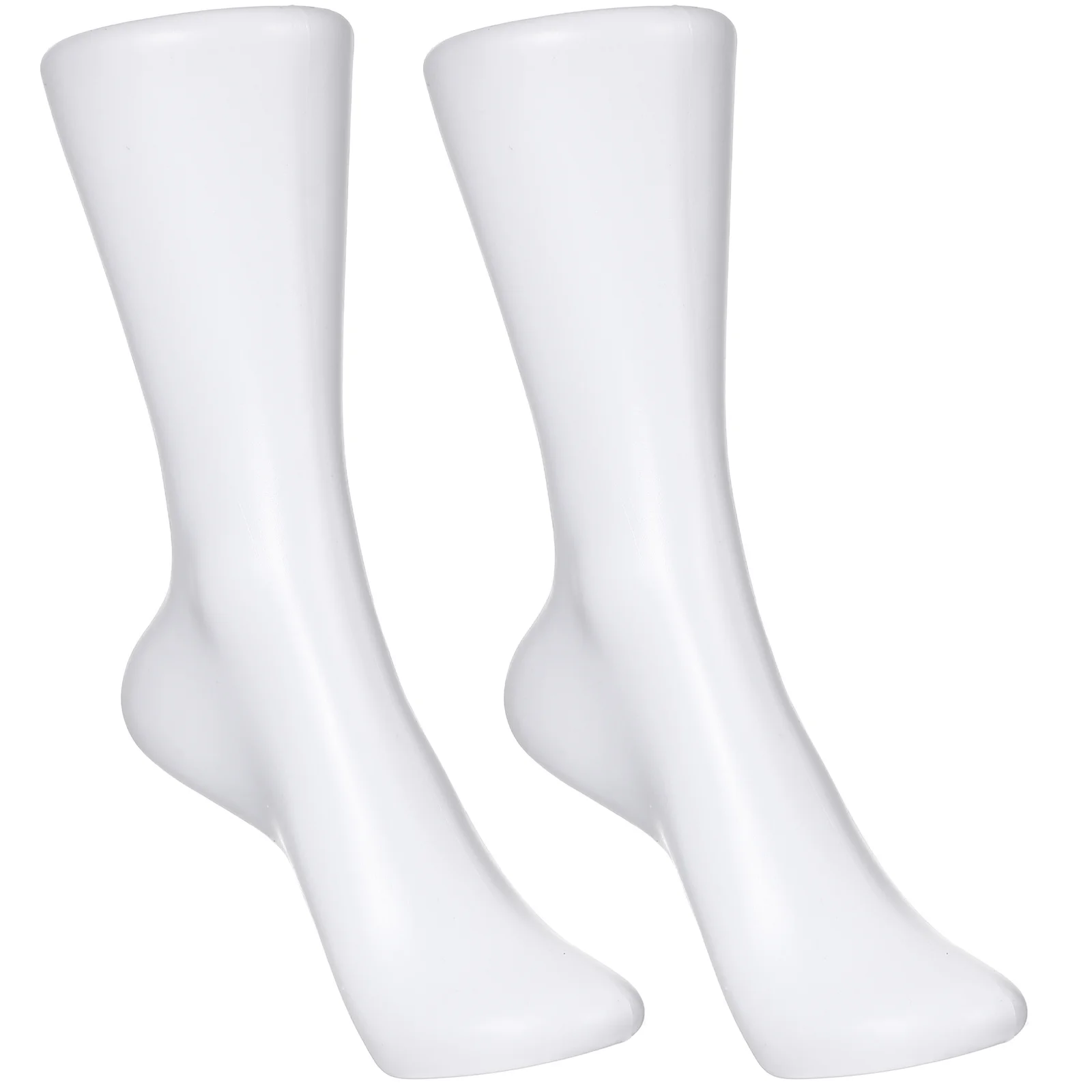 2 قطعة عارضة أزياء القدم لعرض جورب الحذاء دعم الجوارب البلاستيكية أقدام وهمية امرأة قالب القدم المعرضة الساق خلخال العرض