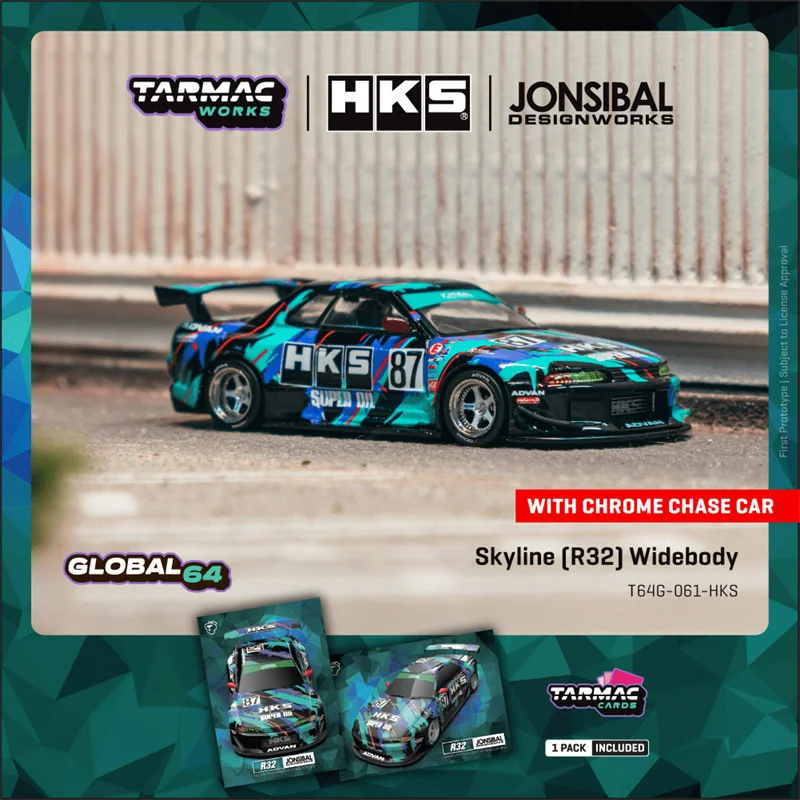 

Предпродажа Tarmac Works 1:64 Skyline R32 HKS, миниатюрная коллекция литых моделей автомобилей с широким корпусом