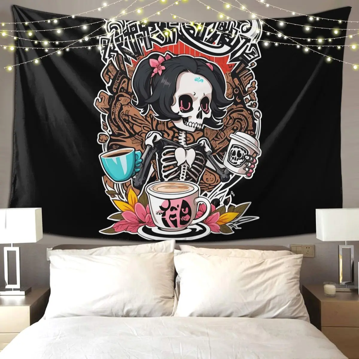 Stand Out From The Crowd With Unique Halloween Tapestry Hippie Wall Hanging Aesthetic Home Decor Tapestries for Living Room