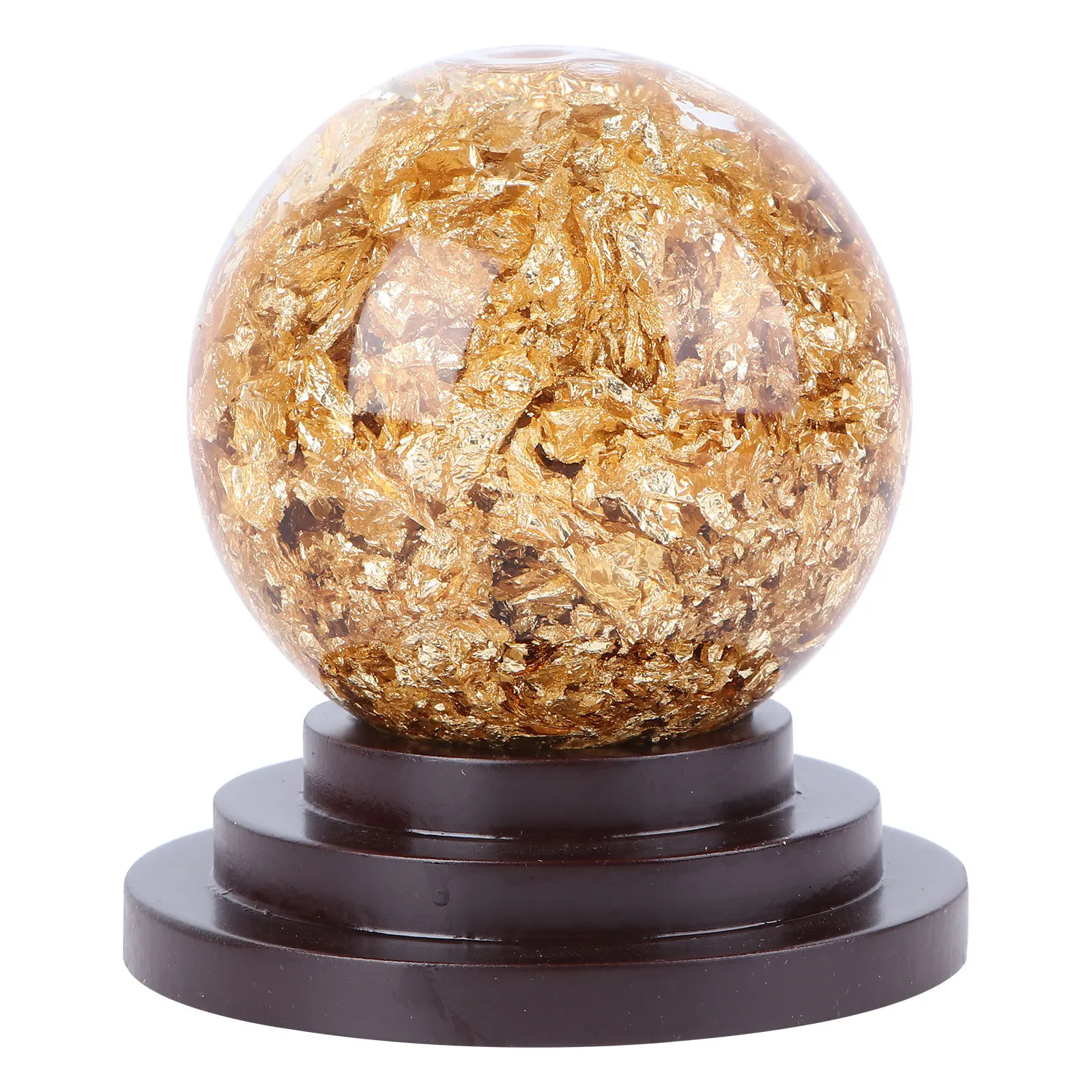 

1Pcs Crystal Ball Decor Gold Gourd Shape Ornament Unique Chic Design Home Decor Gift Crystal Ball Decorative Craft