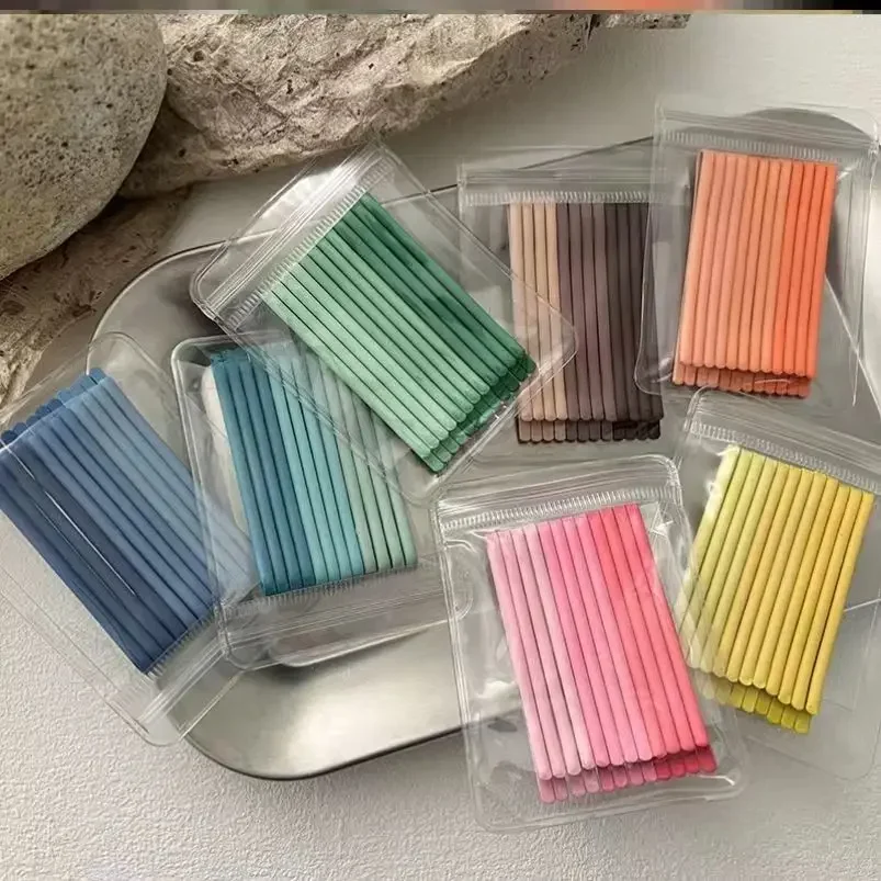 12Pcs Candy‑Color Metal Hair Clips, Curly Wavy Bobby Pins, Women Girls Barrettes for Daily Hairstyle Hair Styling