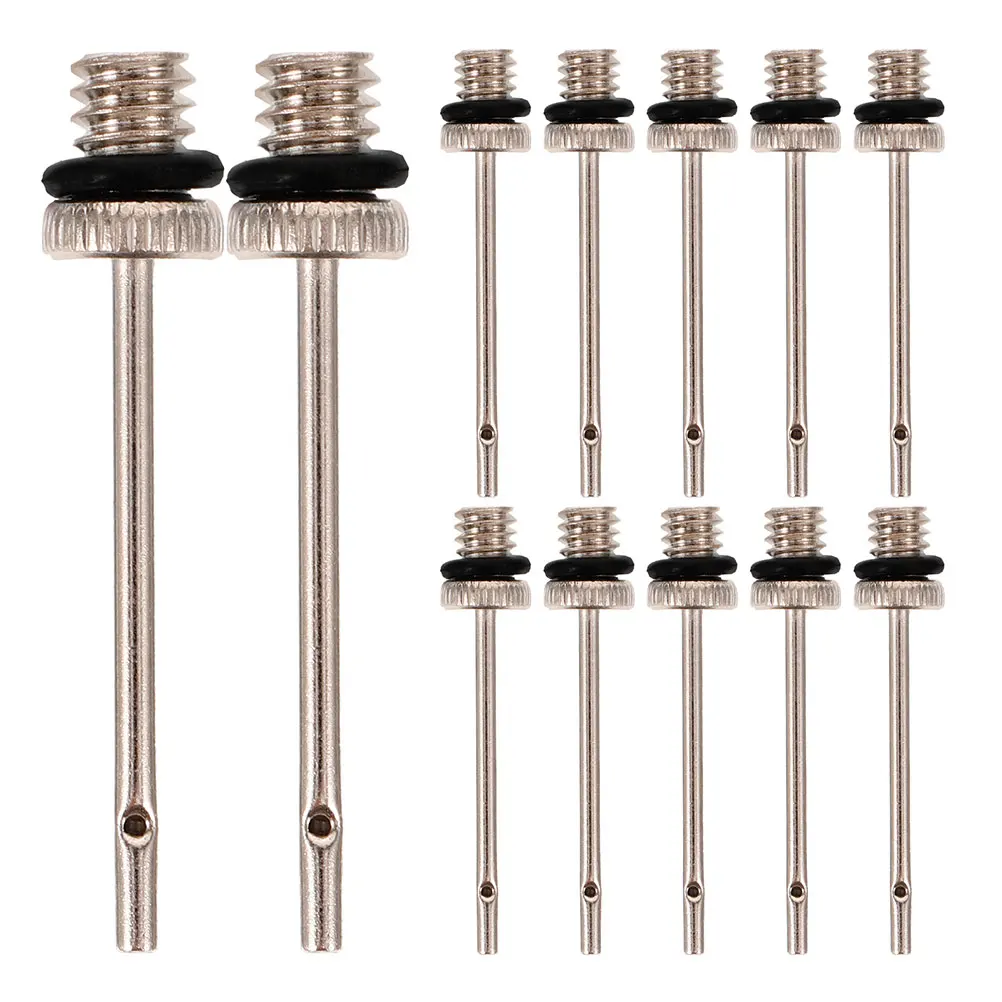 

15pcs Air Pump Pins for Balls Inflation Needle Set Basketball Football Valve Adaptor Metal Sports Inflator Tool Accessories