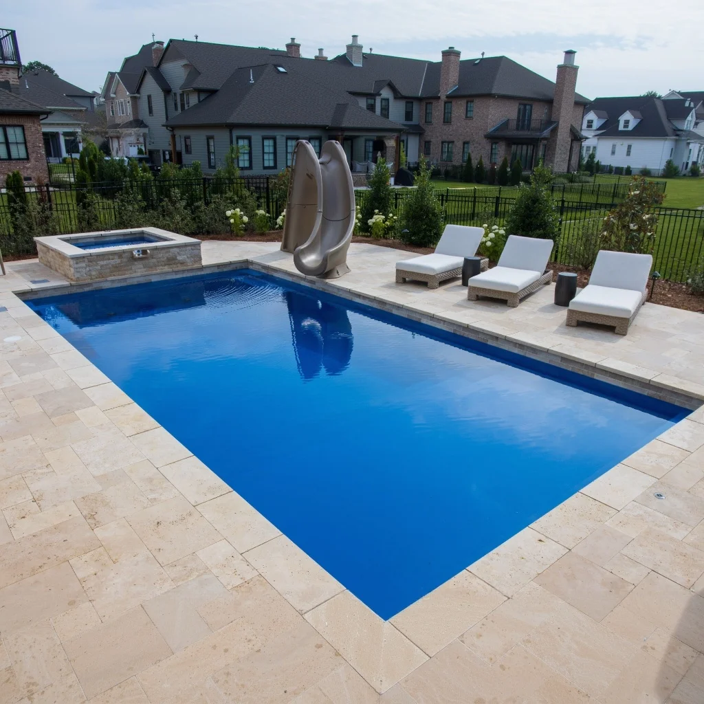 Inground Swim Spa Prefabricated Fiberglass Swimming Pool Factory Custom Family Home Commercial Frp Adults Garden Pool
