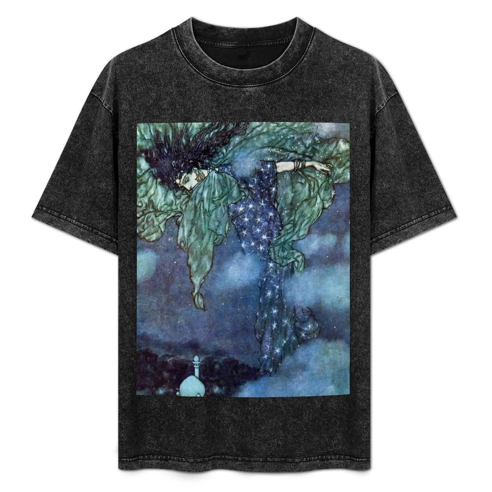 The Rubaiyat of Omar Khayyam by Edmund Dulac T-Shirt funny costumes Personalized t-shirt mens shirts graphic tee