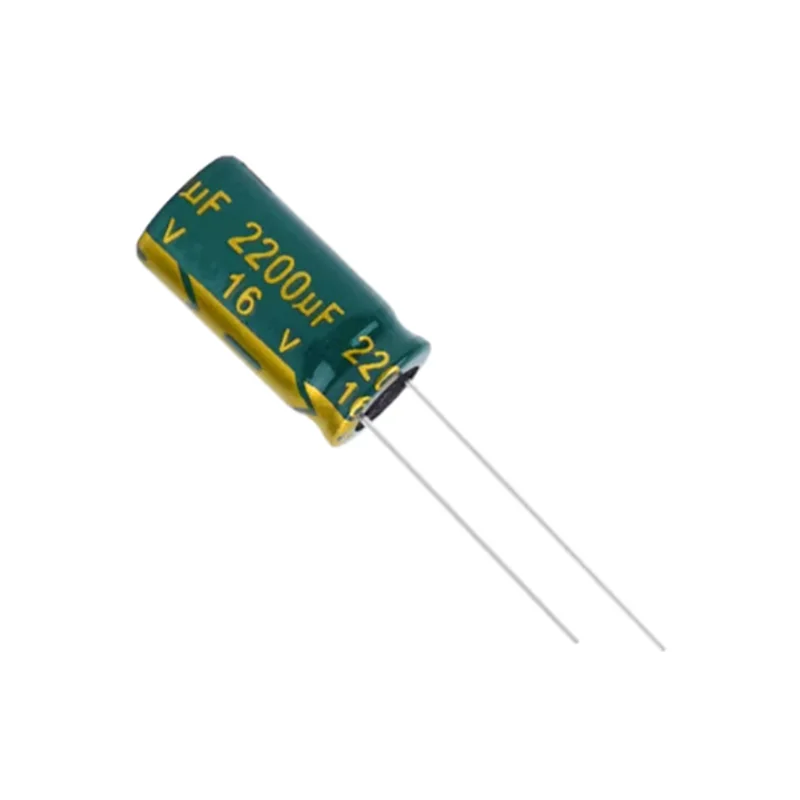 10pcs-100pcs 16V 2200UF 10*20 Low ESR/Impedance high frequency aluminum electrolytic capacitor size 10X20MM 16V 2200UF 20%