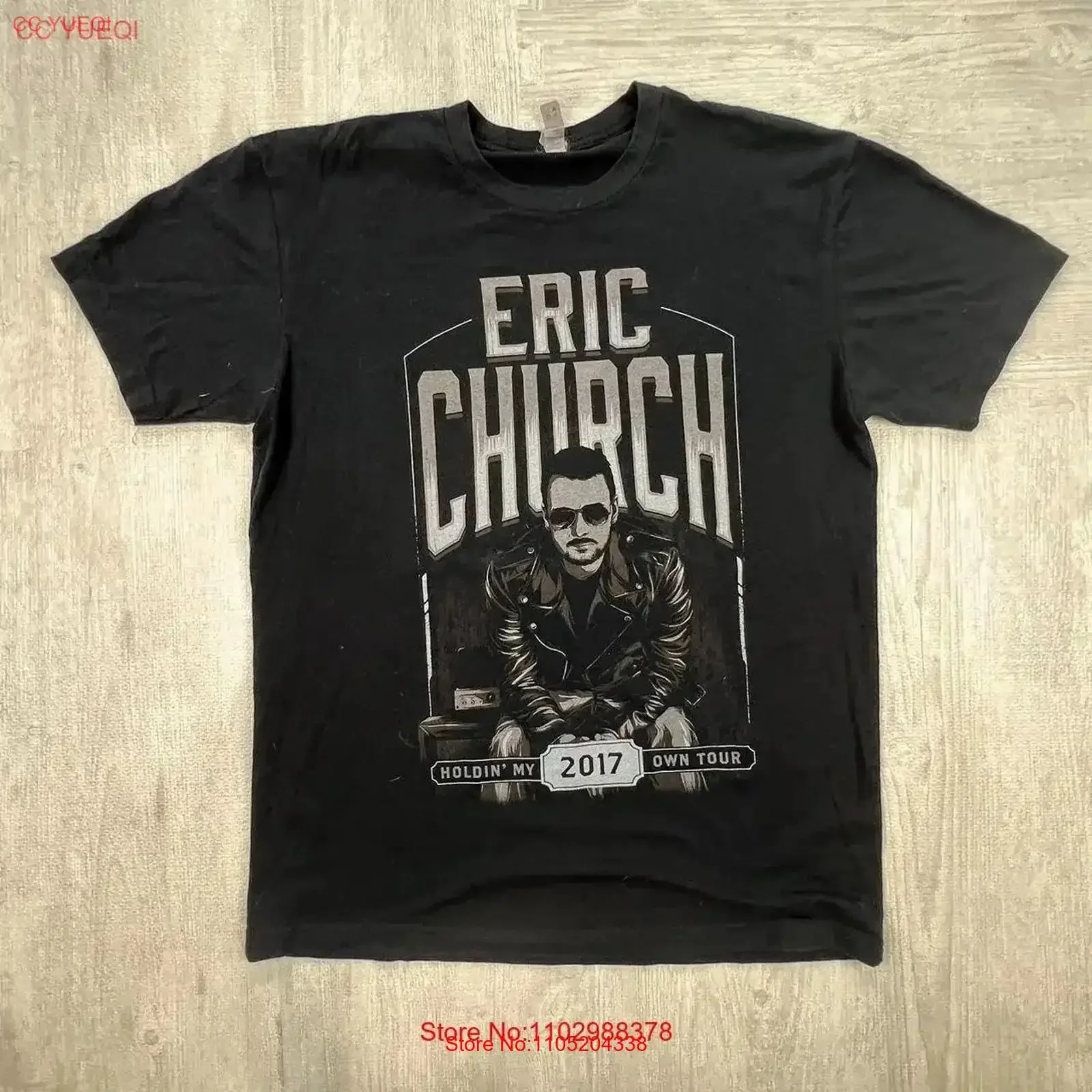 

RARE Eric Church Holdin My 2017 Own Tour T Shirt Black Cotton All size 2HRC5 vintage Washed designer clothes streetwear