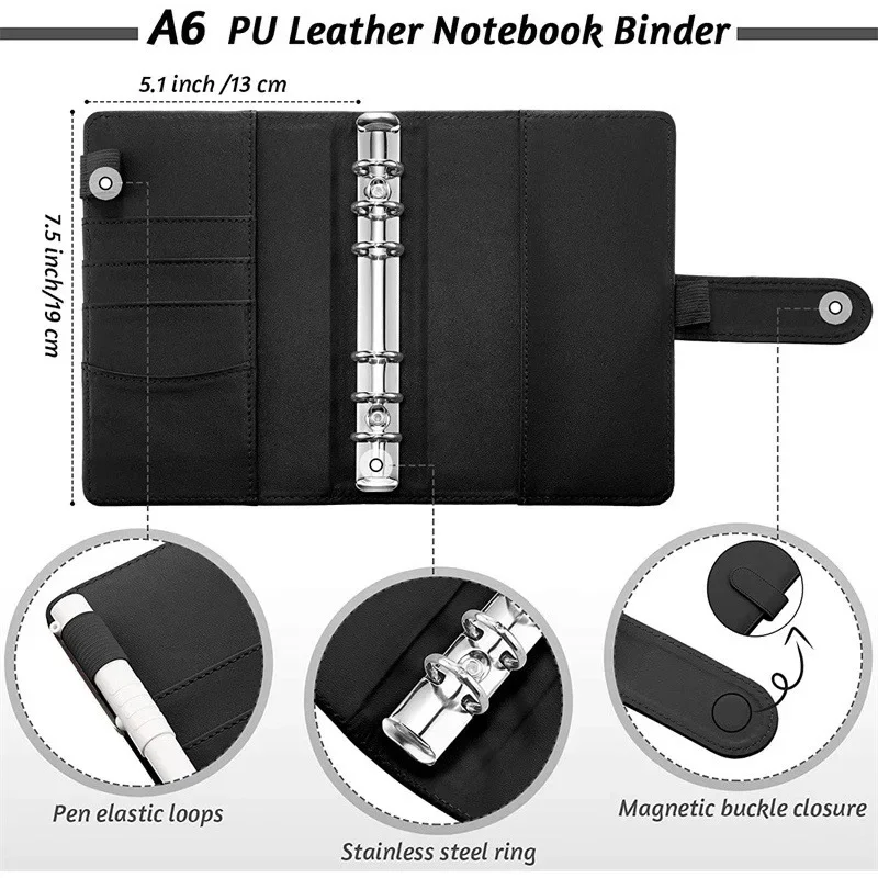 1 cash budget binder with 6 zippered pockets
