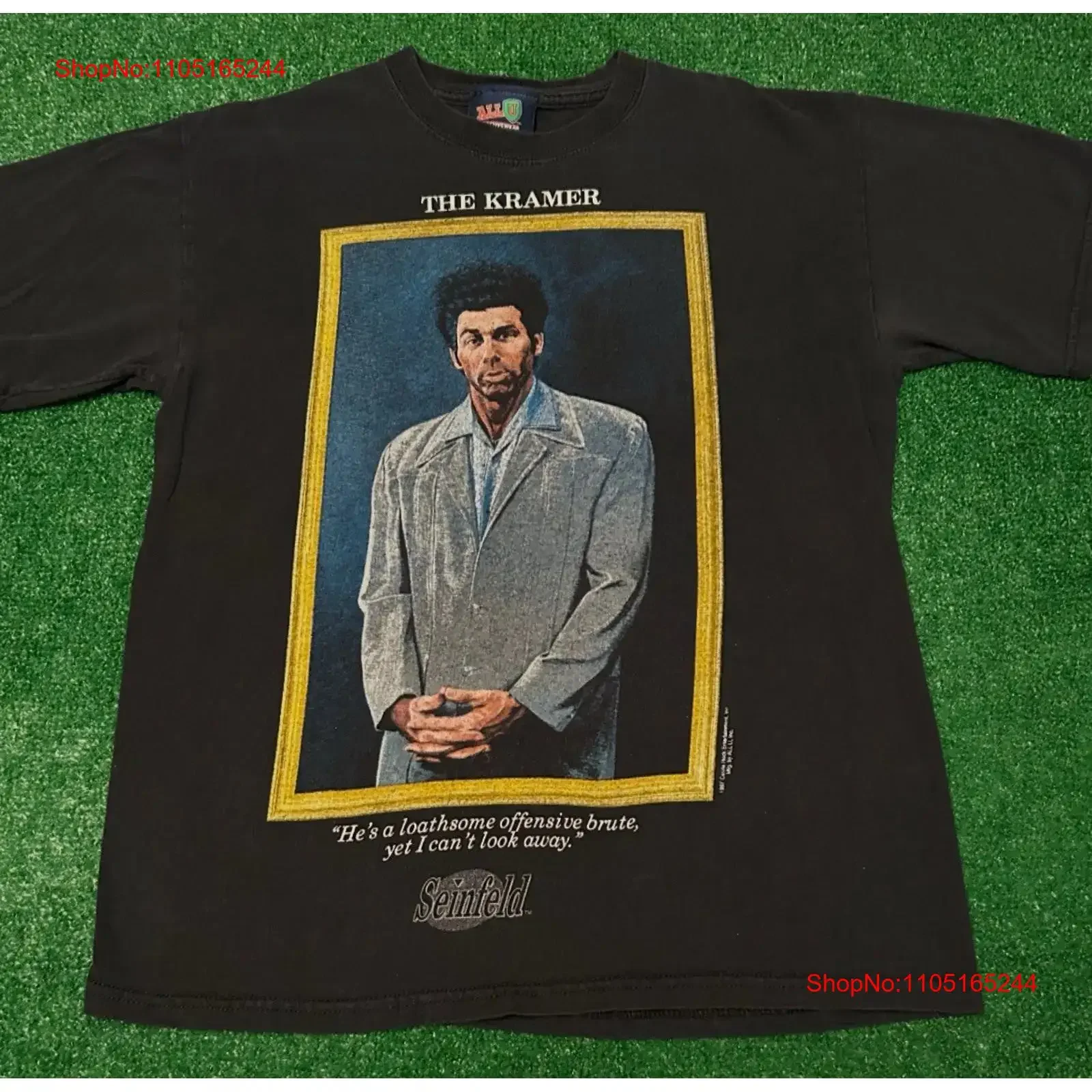 Camiseta Vintage de los años 90 Seinfeld The Kramer 1997 VTG para hombre, talla mediana, promoción de televisión, ropa de calle cómoda lavada vintage de los años 1990