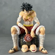 

19cm One Piece - Seated Luffy On Barrel (Universal Resonance Edition) Anime Figure Model Statue Collection Desktop Decoration