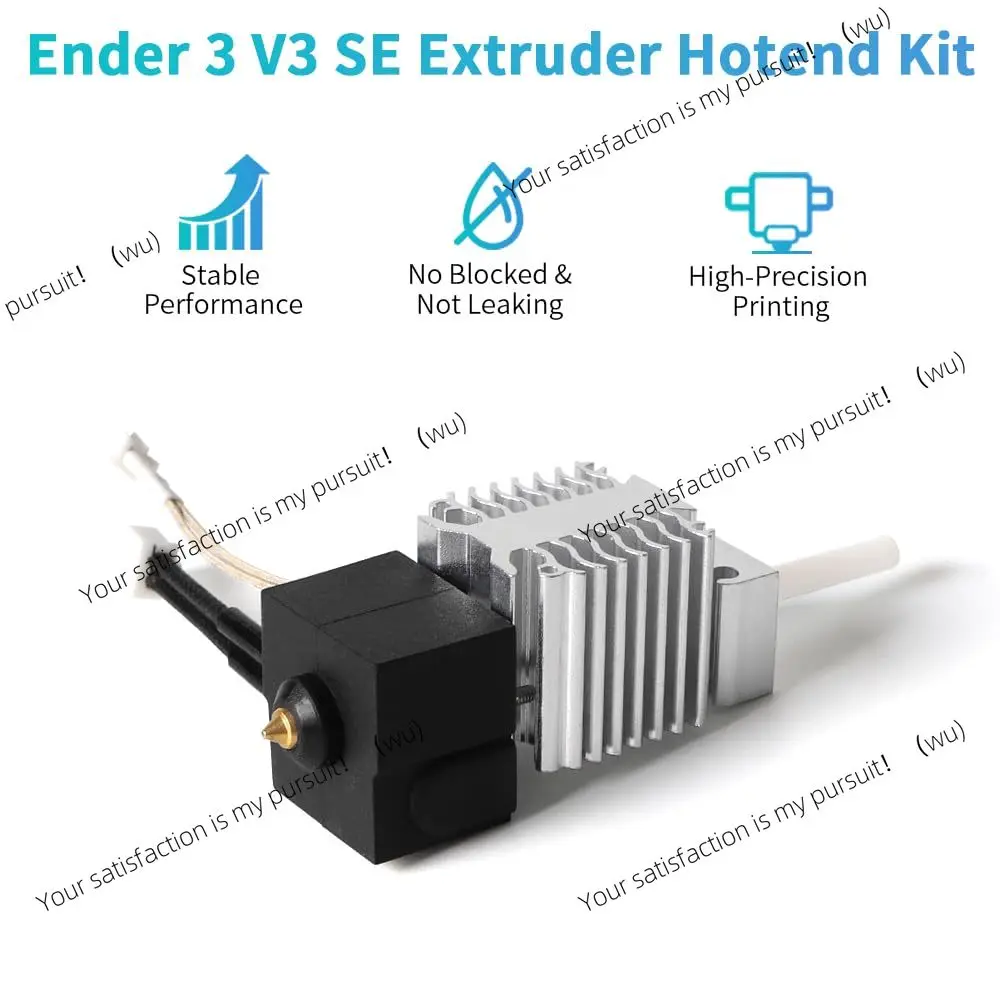 For Ender 3 V3 SE Extruder Hot End Heating Block Set, Brass Nozzle