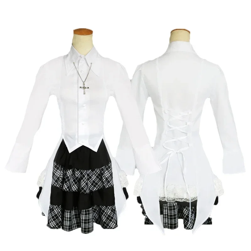 Yosuga No Sora Cosplay Kasugano Sora Costume Women White Shirt Skirt Outfits In Solitude Where We Are Least Alone Cosplay Skirt view 2