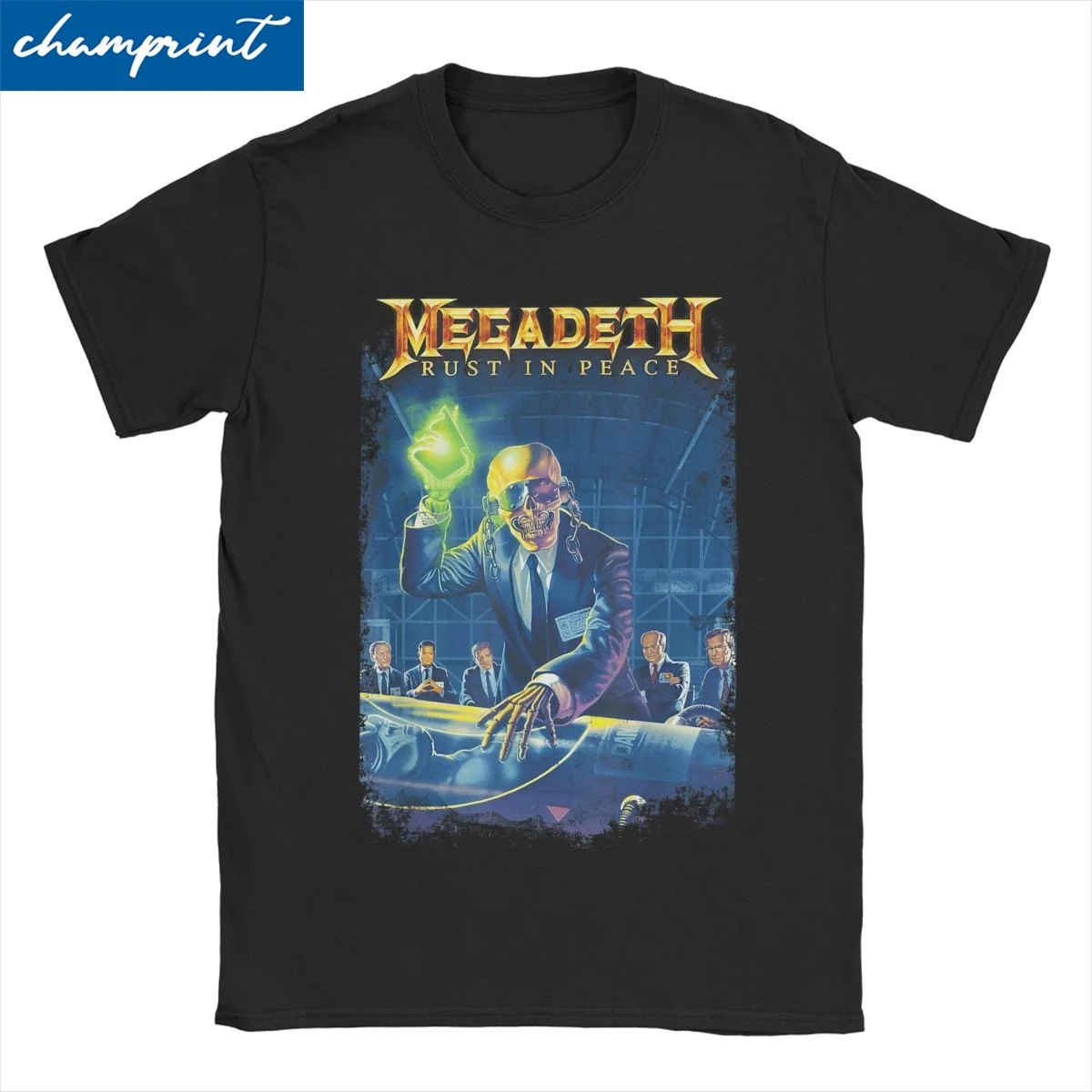 

Novelty Rust In Peace Metal Rock Band T-Shirts Men Women Round Collar 100% Cotton T Shirt Megadeths Short Sleeve Tees Party Tops