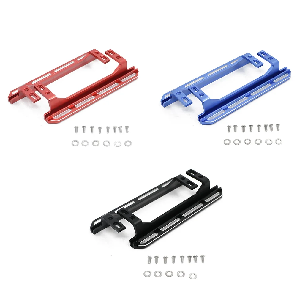 2 pçs pedal de metal placa lateral slider para traxxas trx4 2021 bronco 1/10 rc cawler carro atualização peças acessórios 2