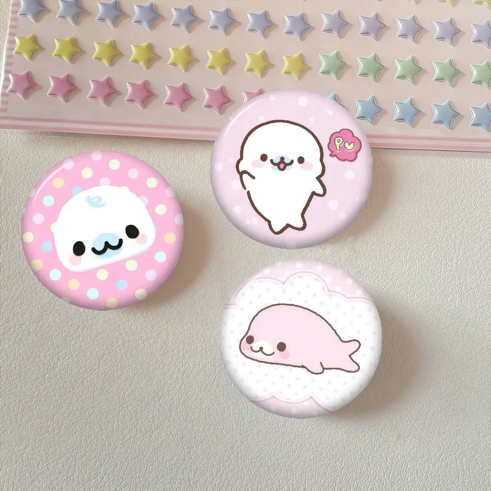 CUTE M-Mamegoma Seal    Anime Brooches Cute Cartoon Badge Jacket Jeans Lapel Pin Gift Accessorie