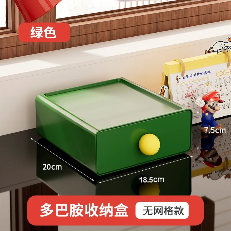 

2 Pcs Multi Compartment Storage Box Office Drawers Plastic Desktop Multi-compartment Organizer