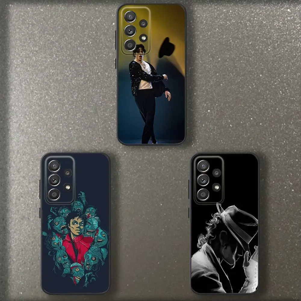 

Singer M-Michaels J-Jacksons Phone Case For Samsung S 25,24,23,22,30,21,10,9,Ultra,Plus,Lite,FE,4,5 G Soft Black Case