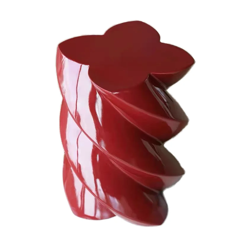 

Modernism solid wood round side table living room simple design carefully crafted small space