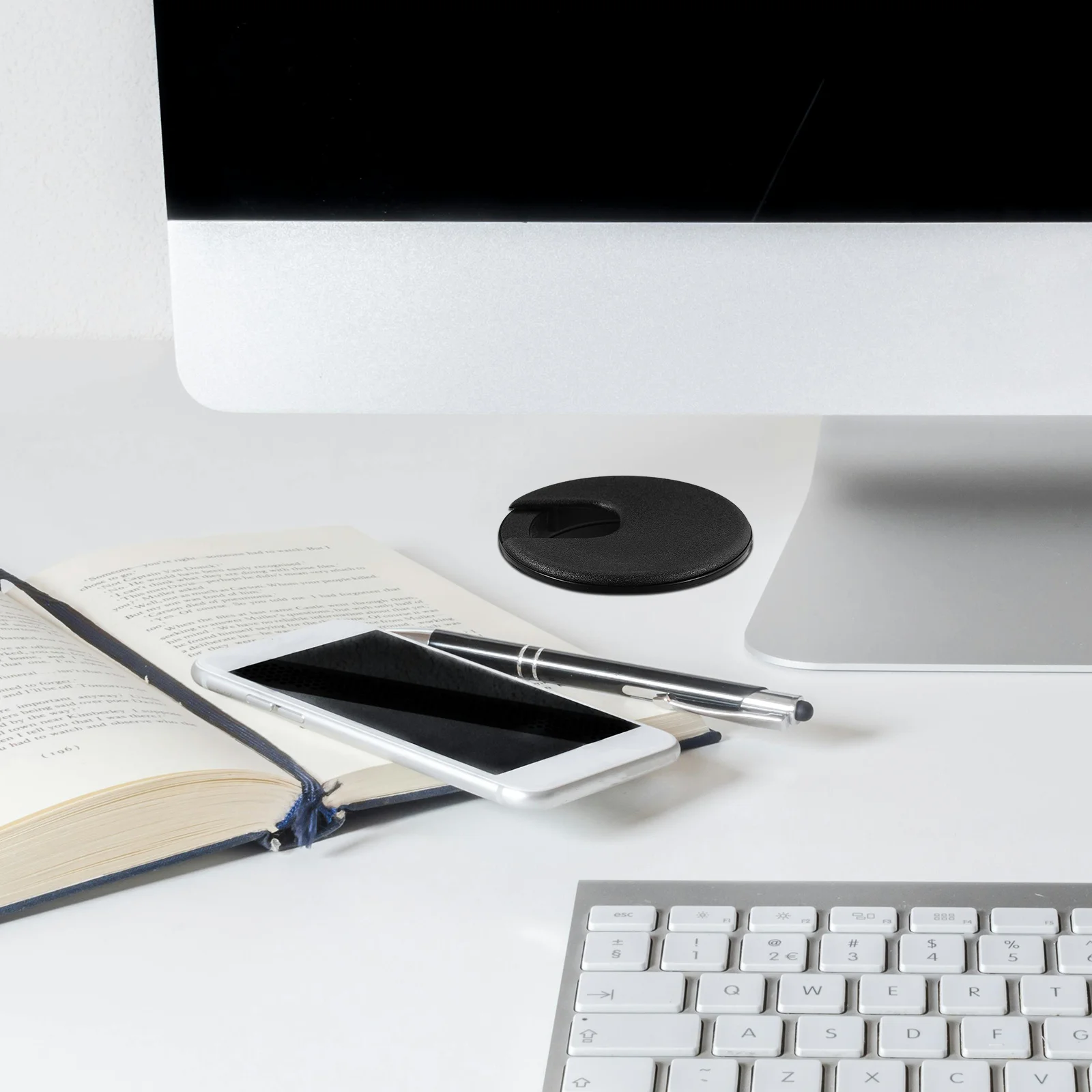 

20Pcs Cable Hole Grommets ABS Wire Hole Covers Desk Cord Plugs Durable Desktop Wire Organizer for Office Desk Grommets