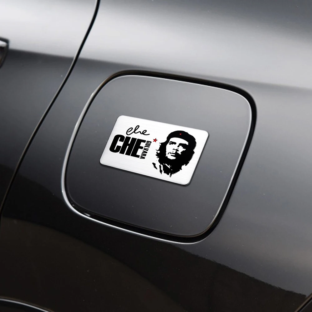 Car Universal Metal 3D Aluminum Alloy Cuba Movement Leader Emblem Stickers Che Guevara Sticker Decoration Decal Auto Accessories