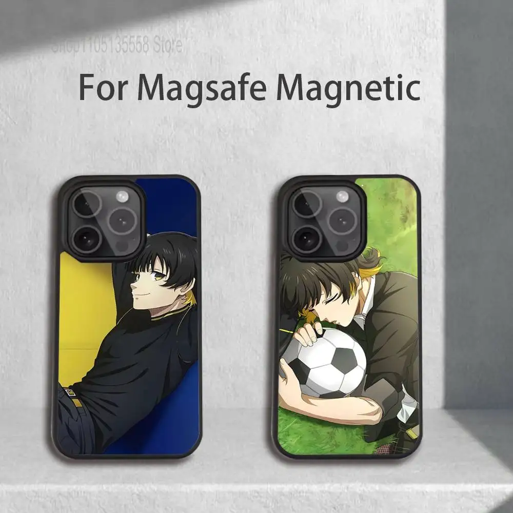 

Anime M-Meguru B-bachira Phone Case For iPhone 17,16,15,14,13,12,11,Pro,Max,Plus,Mini,SE4,E Magnetic Magsafe Wireless Charging