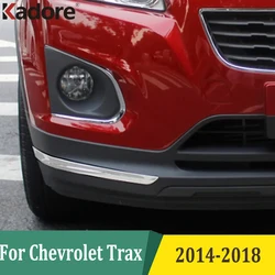 For Chevrolet Trax 2014-2016 2017 2018 Chrome Front Rear Bumper Protector Trim Strip Cover Exterior Car Accessories