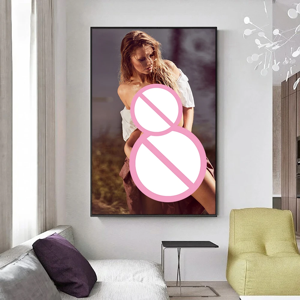 Blonde Woman Poster & Print For Living Room Bedroom Decoration Picture Modern Wall Art Home Decor Canvas Painting