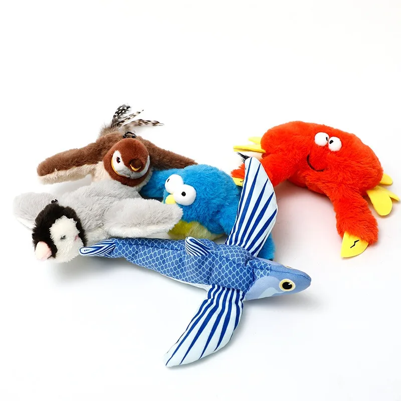 Cat Toys Electric Sound Pet Plush Toys Charging Swinging Shaking Shaking Bird Catching Fish Parkour Decompression Pet Supplies