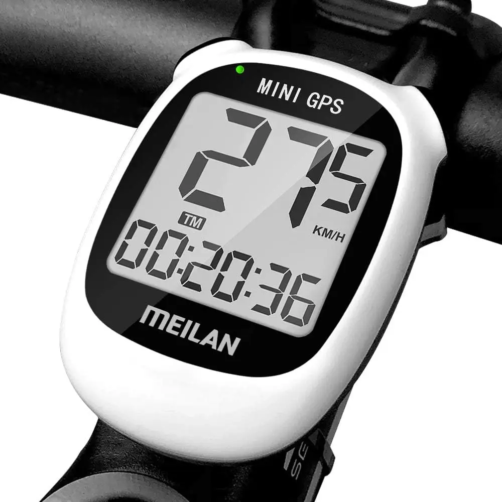 Mini Bike Computer, Wireless Bike Odometer and Speedometer Bicycle Computer Waterproof Cycling Computer with LCD Backlight