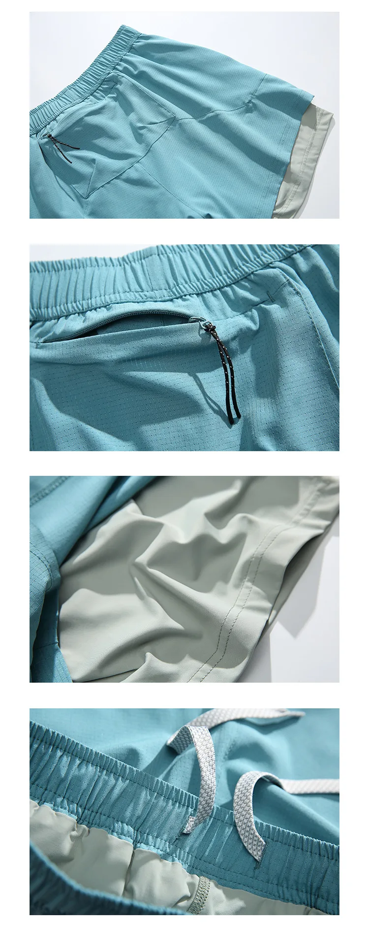Unisex 2-in-1 Laufshorts Schnelltrocknend Fitness-Shorts Doppelschichtige Kompressions-Laufhose Sportliche Fitness-Jogging-Shorts – Detail 32