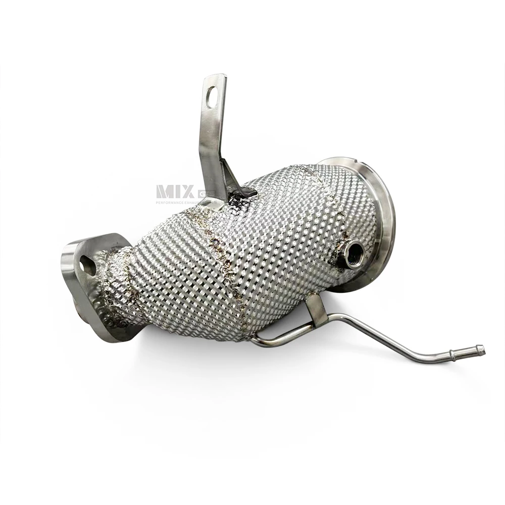 Stainless steel 304 exhaust system drainpipe with heat shield for Toyota Yaris GR