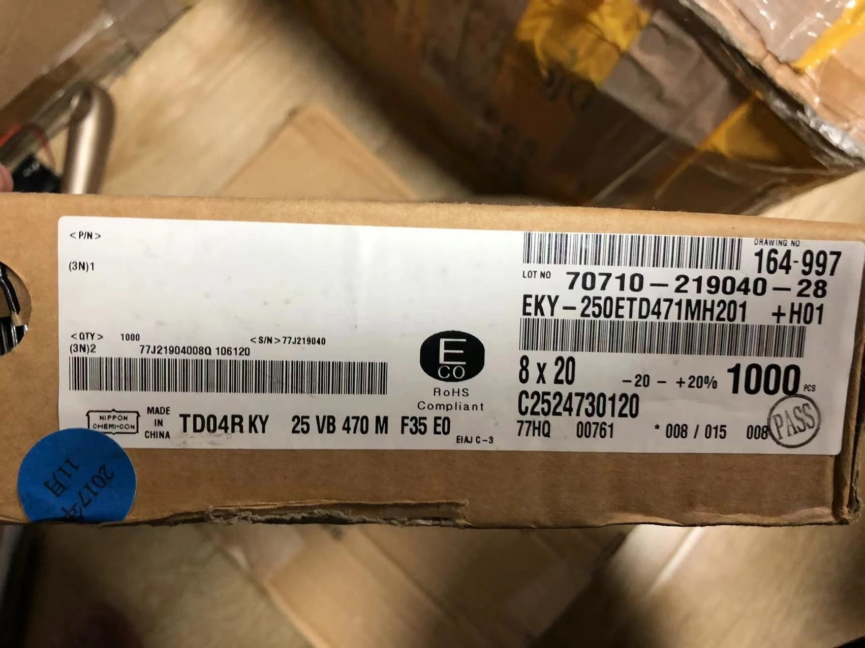 2024 10 قطعة الأصلي جديد 470 فائق التوهج 25V نيبون CHEMI-CON مكثف 25V470UF 8*20 KY عالية التردد مقاومة منخفضة