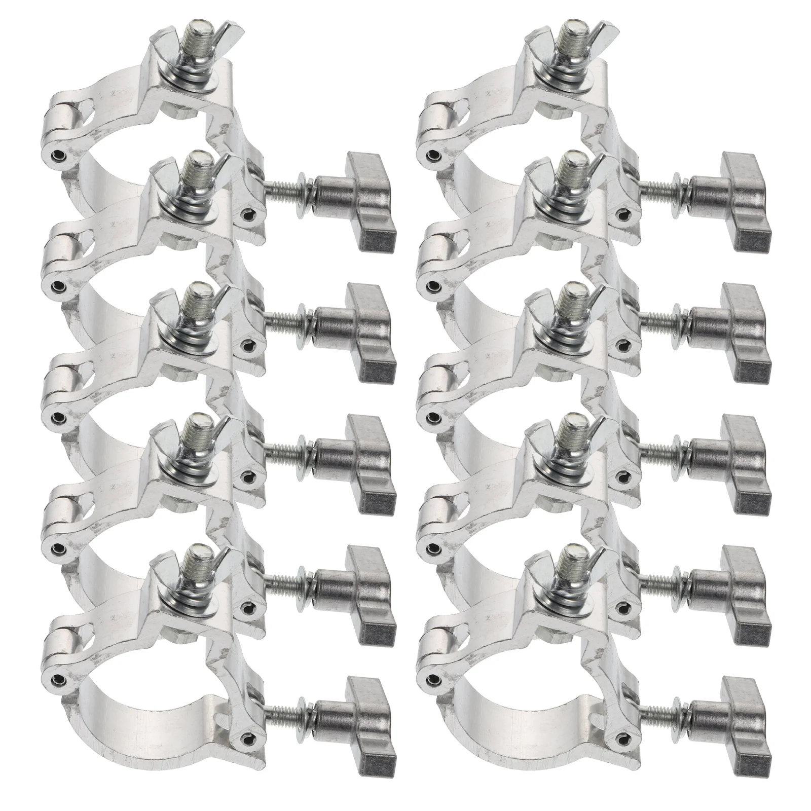 

10pcs Lamp Hook Aluminum Alloy Truss Clamps for Stage Light Lamps Hanging Accessories Household Lighting Practical Hooks