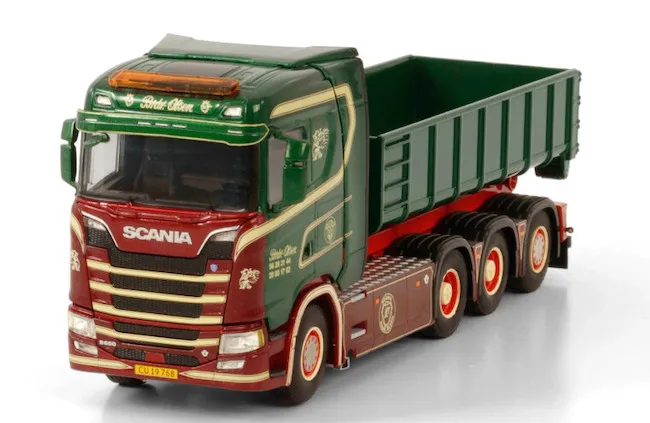 Collectible Alloy Model WSI 1:50 Scale SCA-NIA CS20N 8X4 Axle Tractor Transport Delivery Truck Trailer Diecast Toy Model 01-3415