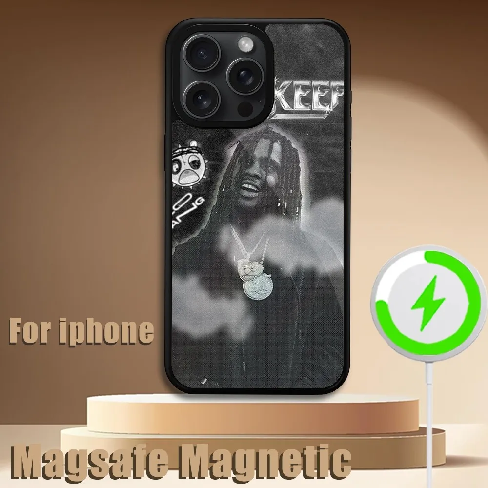 Chief Keef Rapper Phone Case For iPhone 11 12 13 14 15 Plus Pro Max Magsafe Magnetic Wireless Charging Cover