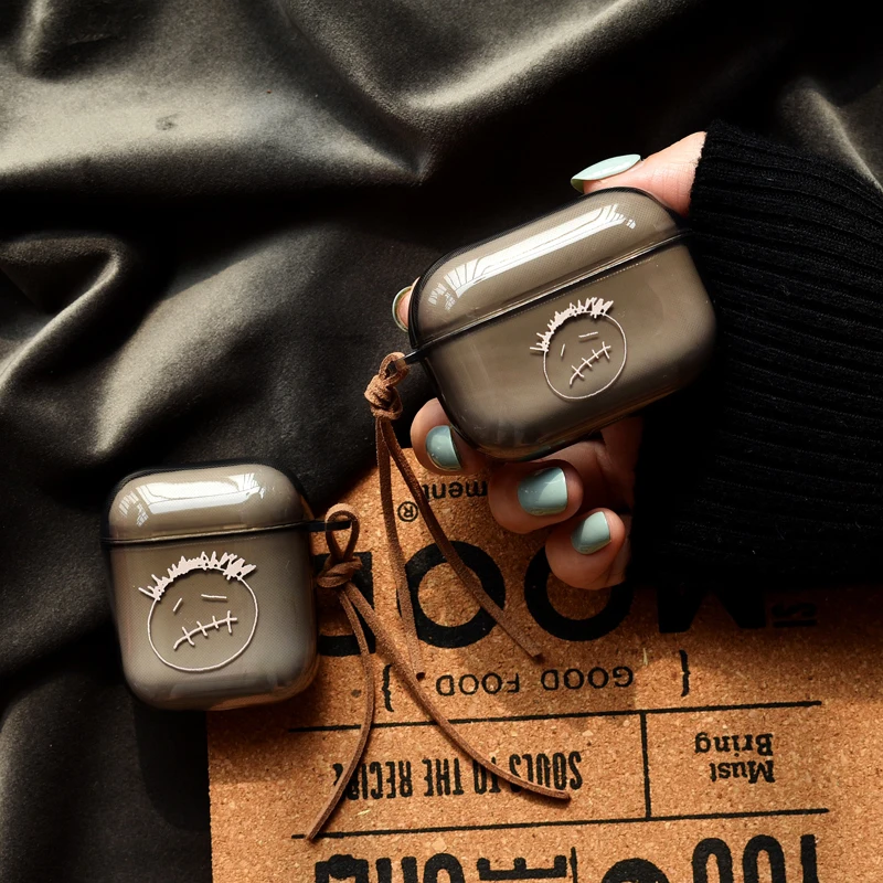 ラッパー-AirPodsProケース,半透明の保護イヤホン,Apple AirPods Pro,2