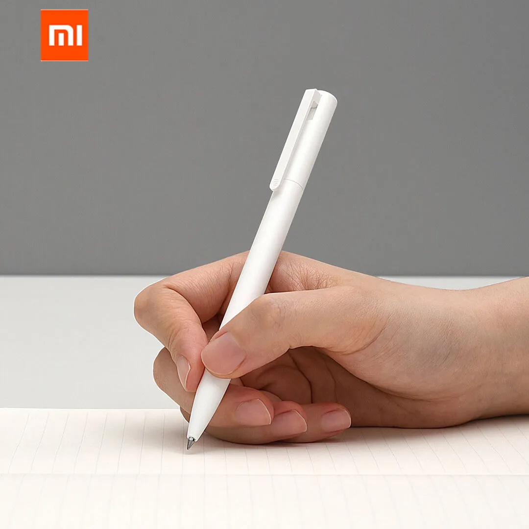 

Original Xiaomi Gel Pen White Mijia 9.5mm Signing Ballpoint Pens Switzerland Refill Japan School Office Stationery Supplies