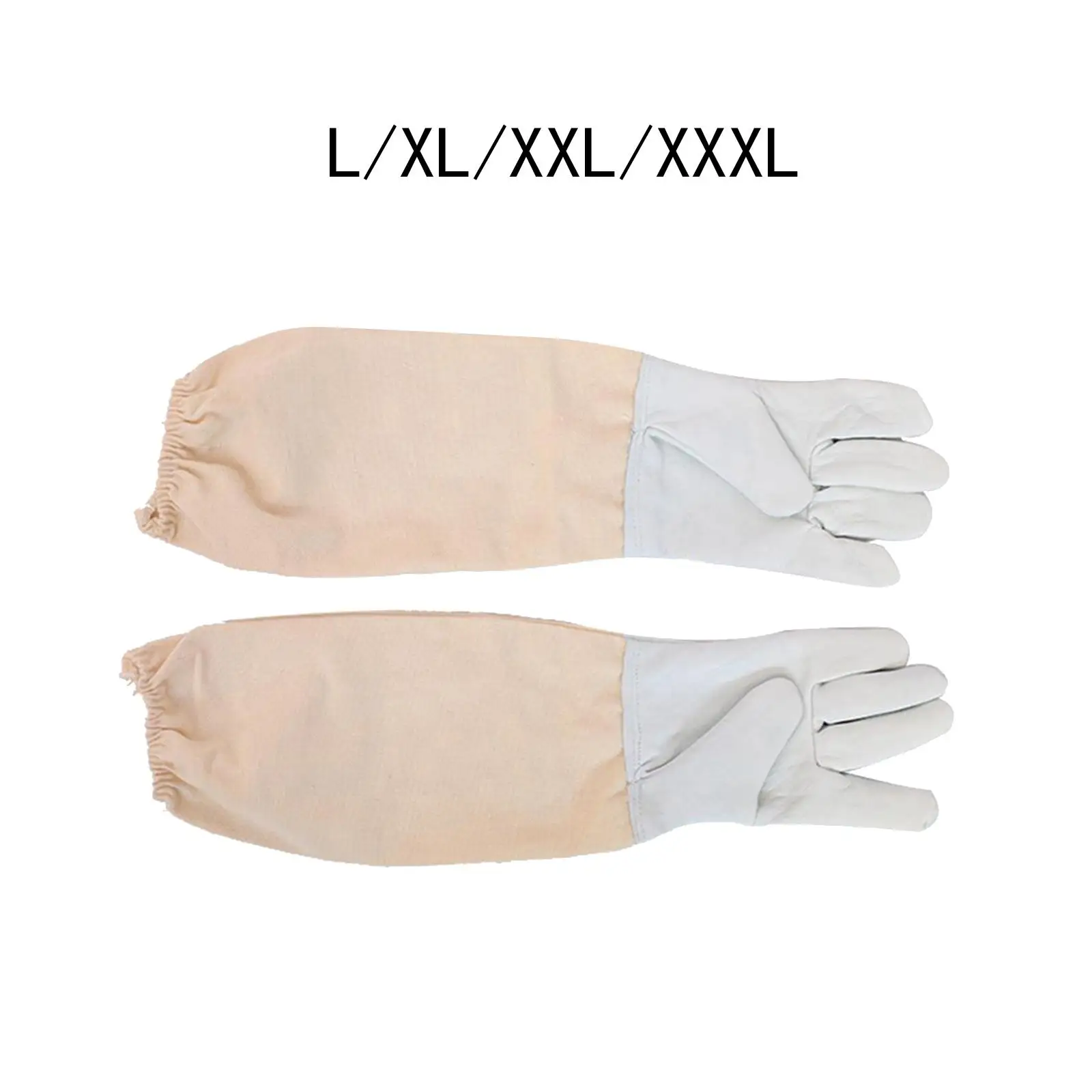 2x Beekeeping Gloves Goatskin Anti Scratch Bee Supplies Beeproof Beekeeper Protection Gloves Beekeeper Gauntlets Women Adult Men