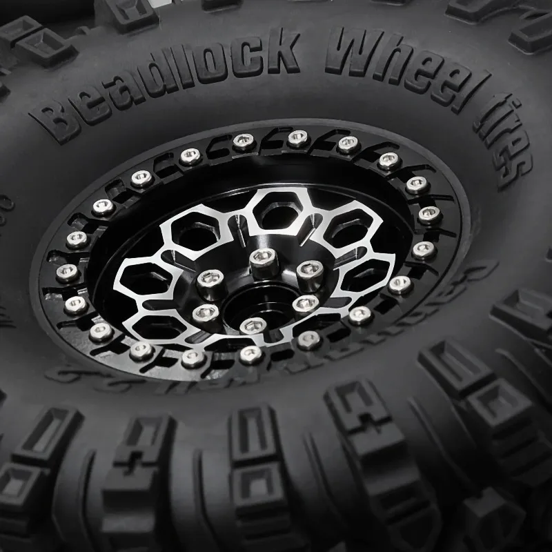 

2.2inch Metal Tires With Hex Hubs 12MM Aluminum Wheel for Sporty Class CC01 D90 Axial SCX10 Trxs TRX4